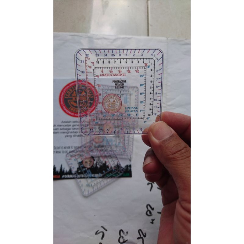 Jual Protractor Peta RBI Skala 1:25.000 | Shopee Indonesia