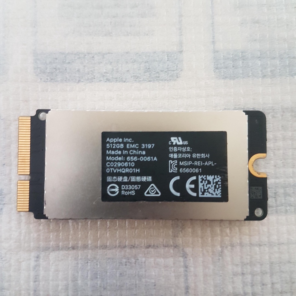 Jual SSD NVME Apple 512GB Apple 656-0061A iMac Pro EMC 3197 Flash