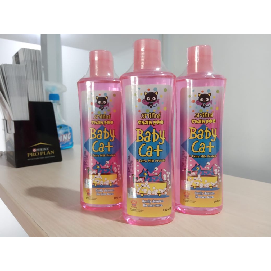 Jual SMILLING SHAMPO BABY CAT + EXTRA MILK PROTEIN 200ML Shopee Indonesia