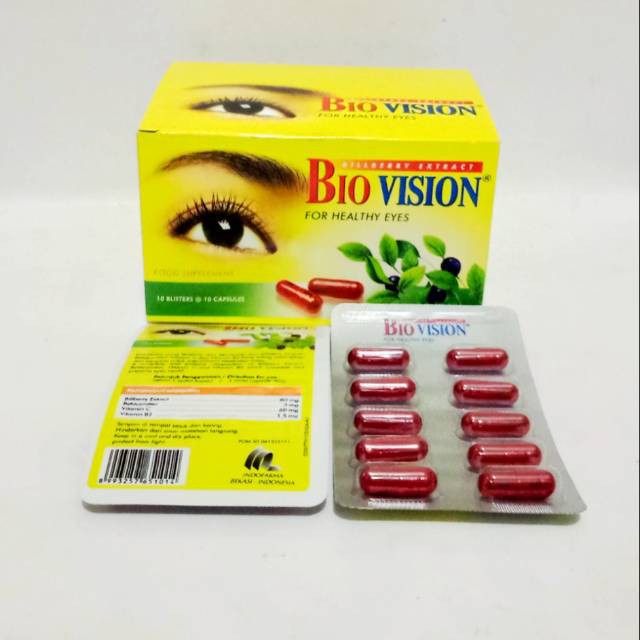 Jual BIOVISION UNTUK KESEHATAN MATA 1 BLISTER ISI 10 KAPSUL | Shopee ...