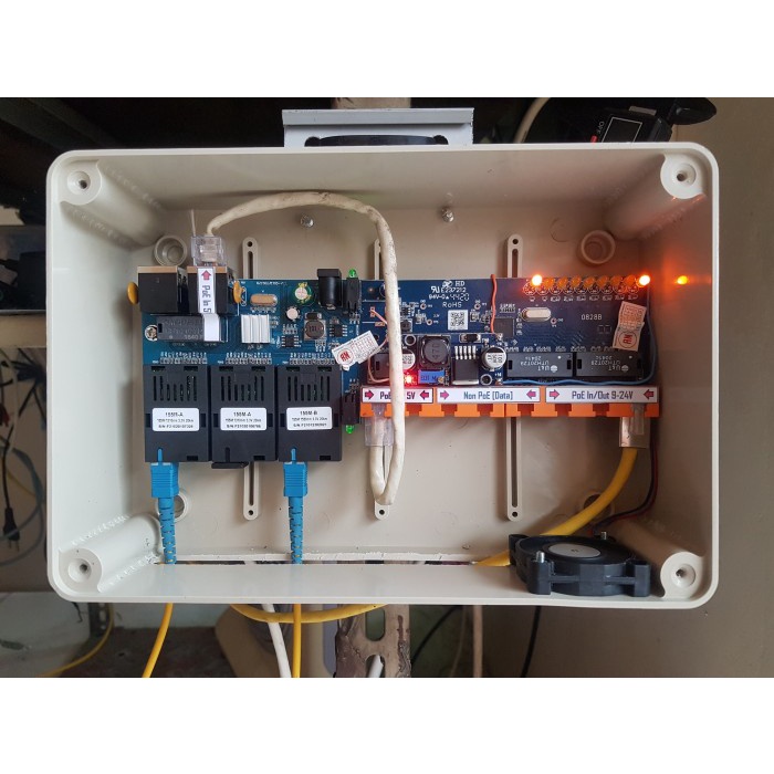 Jual Produk Terbaik - Odp [Converter Fiber Optic] 3Fo 2Lan Support Poe ...