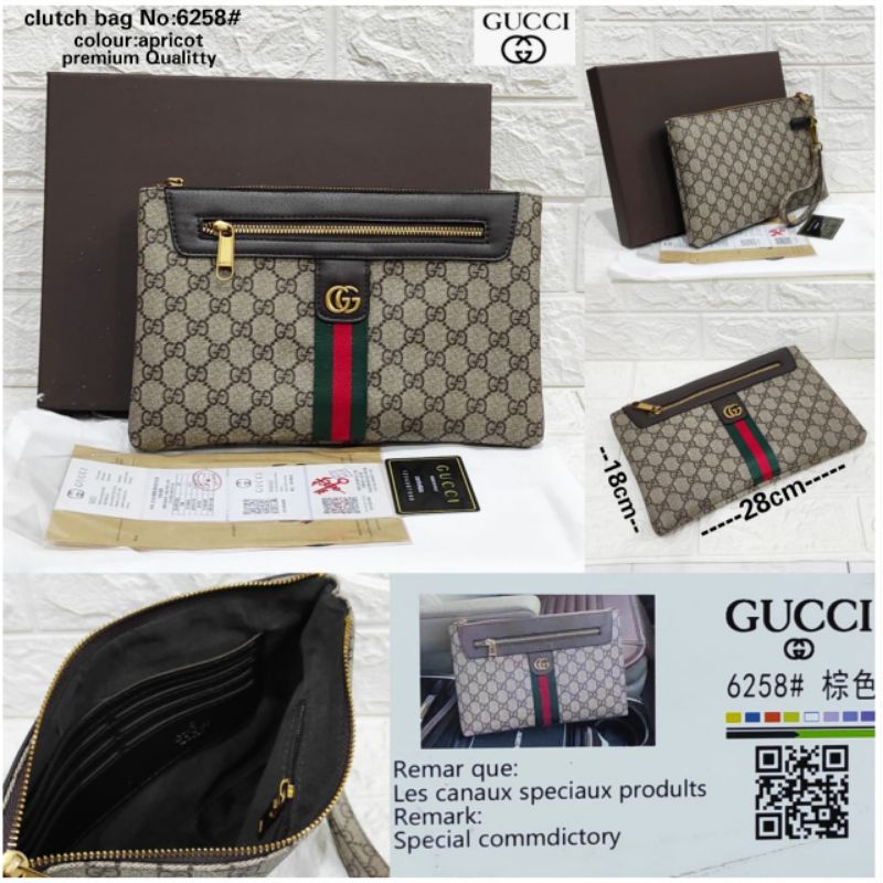 Jual HANDBAG GUCI CLUTCH POUCH COACIH TAS TANGAN LV HAND BAG PRIA WANITA 43  IMPORT QUALITY