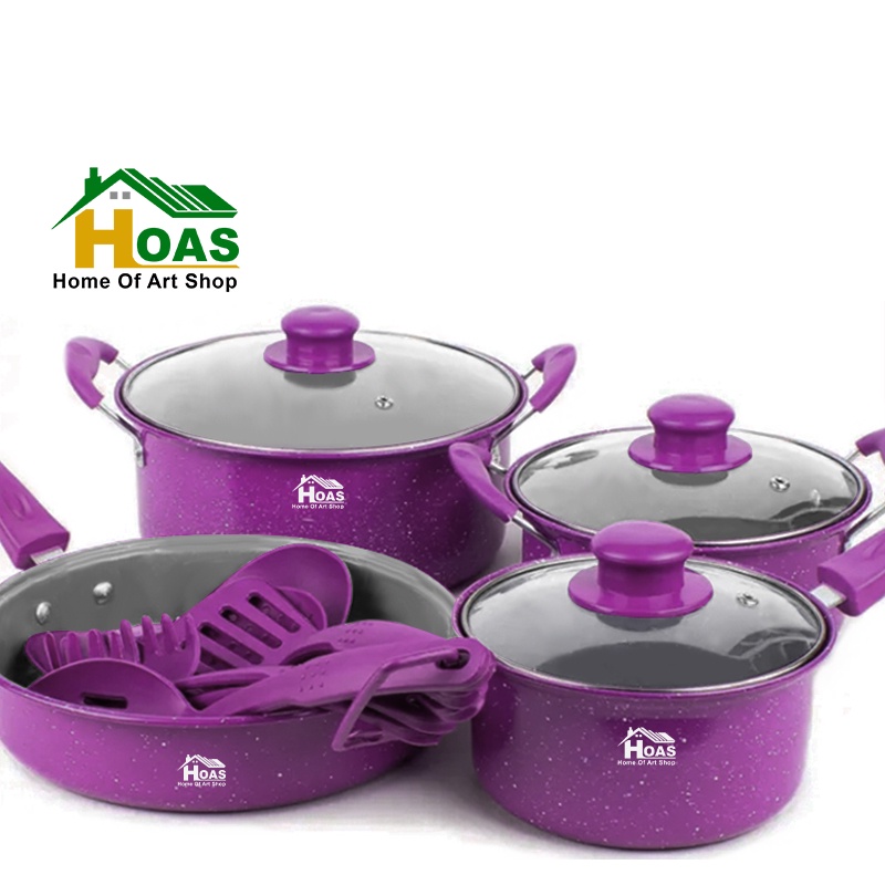 Jual Hoas Panci 13 Set Cookware Panci Set Anti Lengket Panci Sup Panci ...