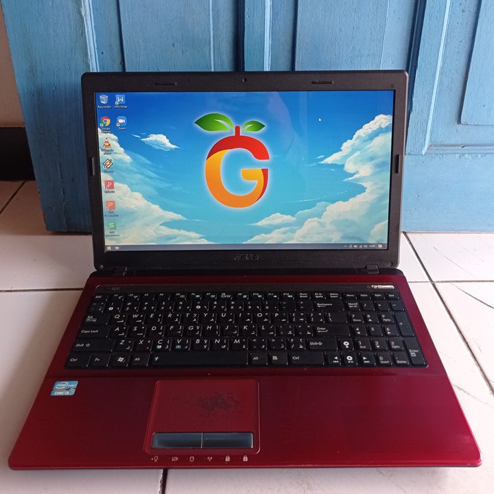 Jual Asus K53E Merah 16 inch Intel Core i3 RAM 4GB SSD 128GB Win