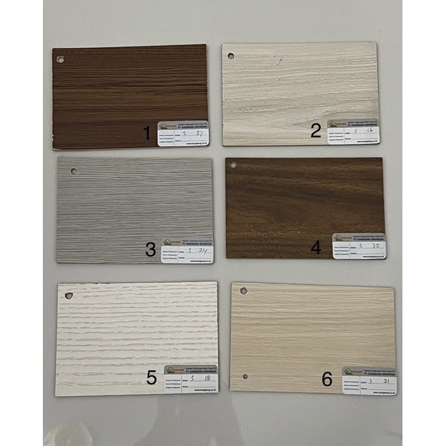 Jual Material Interior Sample Contoh laminate flooring vinyl panel kayu ...