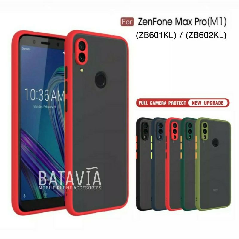 Custodia Morbida In Gel Silicone TPU Per Asus Zenfone Max Pro M1 (ZB602KL/ZB601KL/X00TD): Cover Posteriore Sottile Con Copertura Tasti, Nero