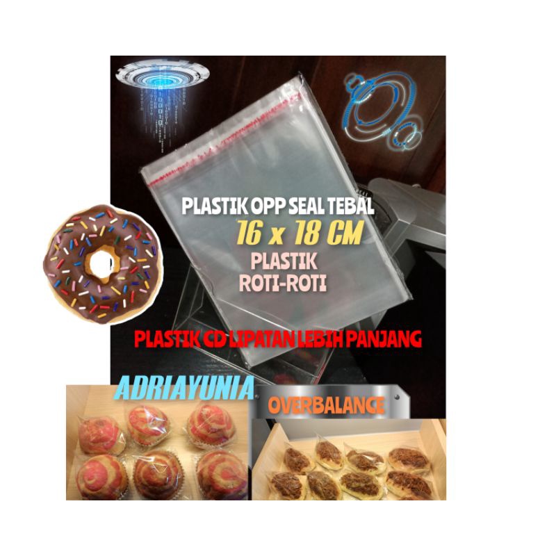 Jual Plastik OPP Roti 16 X 18 cm Seal - Plastik Opp 16x18 Roti Manis ...