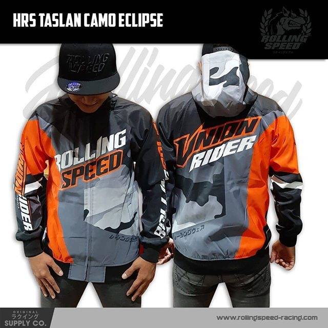 Jual Jaket Rolling Speed HRS Taslan Camo Eclipse | Shopee Indonesia