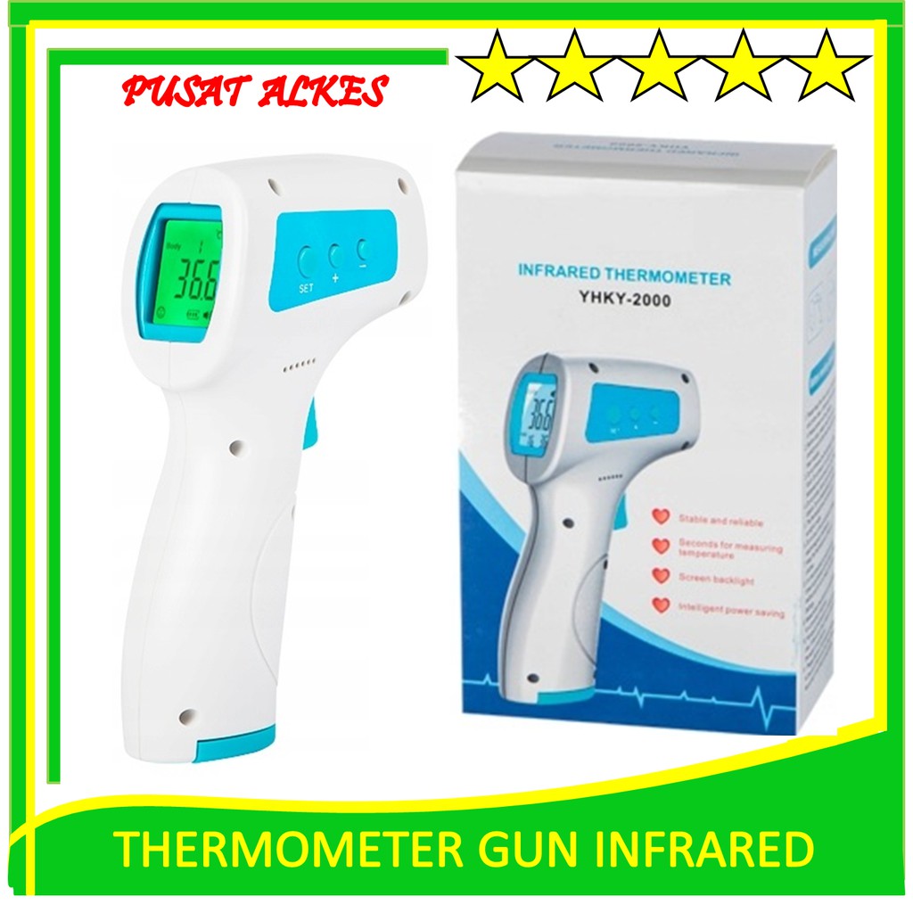 Jual Thermometer gun infrared Suhu IR Termometer Laser Termo Gun DT