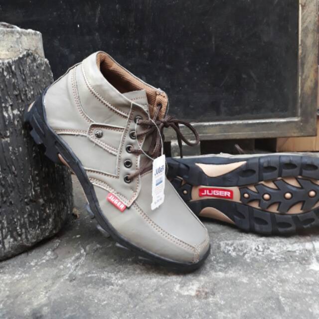 Jual Sepatu boot pria kulit asli juger b14kps | Shopee Indone…