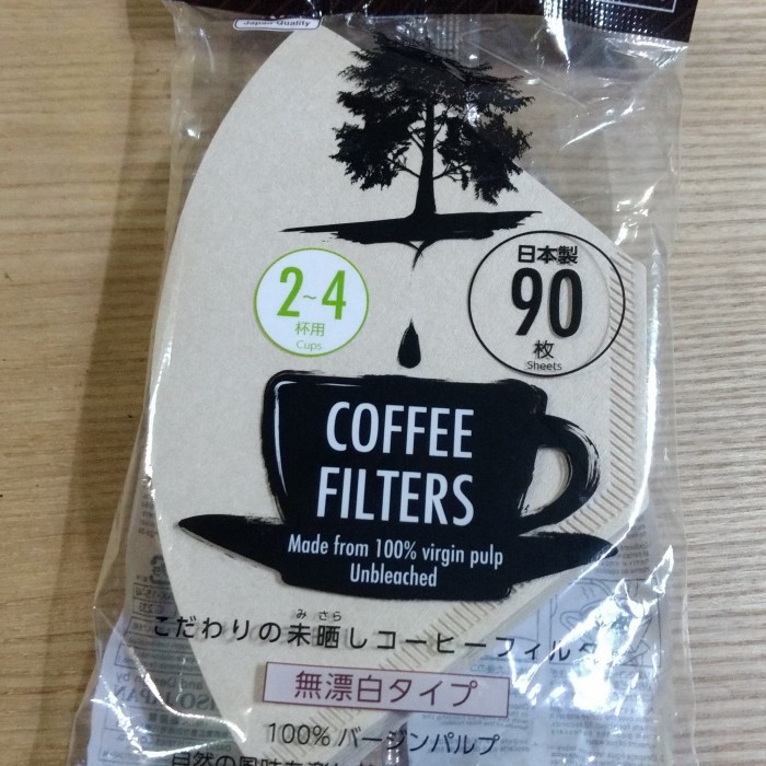 Jual DAISO Coffee filter paper kertas saring kopi isi 90 lembar for 24