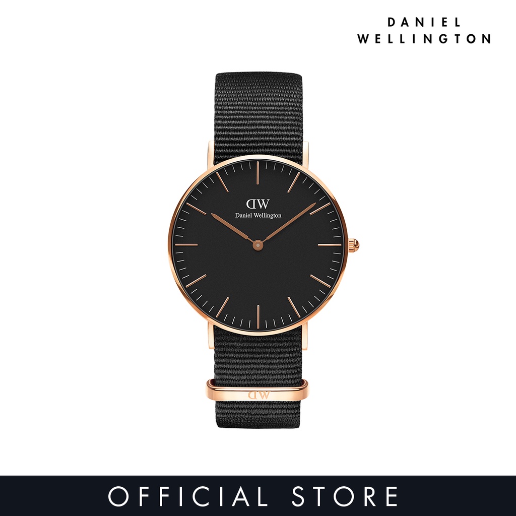 Jual Daniel Wellington Classic Black Cornwall 40mm Rose Gold