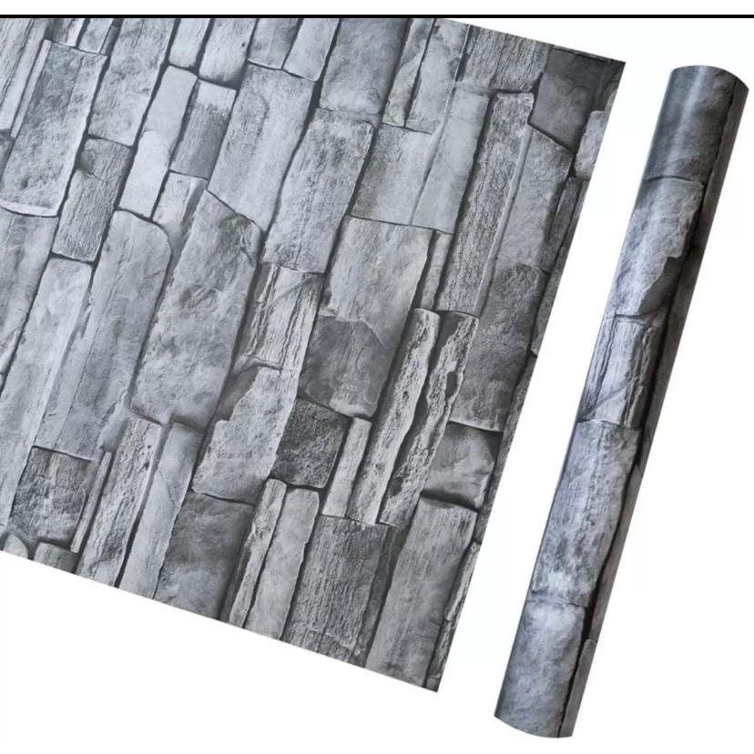 Jual Wallpaper Sticker Dinding Batu Modern | Shopee Indonesia