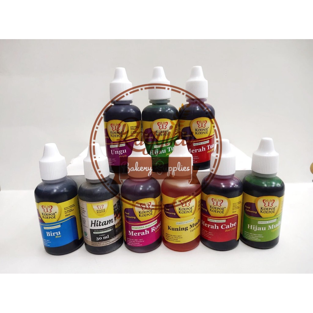 Jual Koepoe Koepoe (Kupu Kupu) Pewarna Makanan 30ml / Food Colouring ...