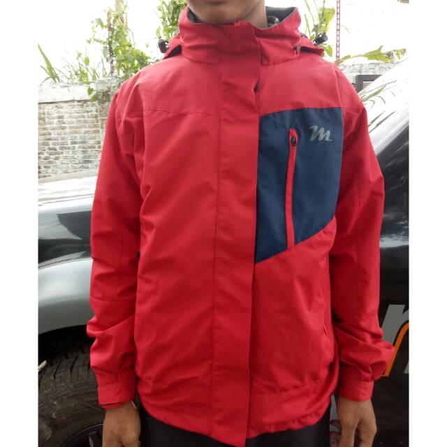 Jual Jaket Mountaineer Rodeo Merah-Biru donker | Shopee Indonesia