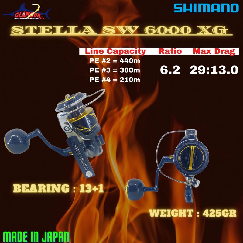 Jual Reel 6000 Shimano Stella Original Murah - Harga Diskon Maret 2024