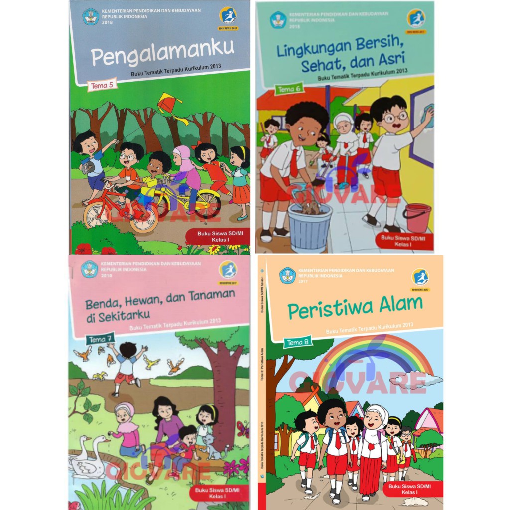 Jual BUKU KELAS 1 TEMA 1 2 3 4 5 6 7 8 KURIKULUM 2013 KEMENDIKBUD ...