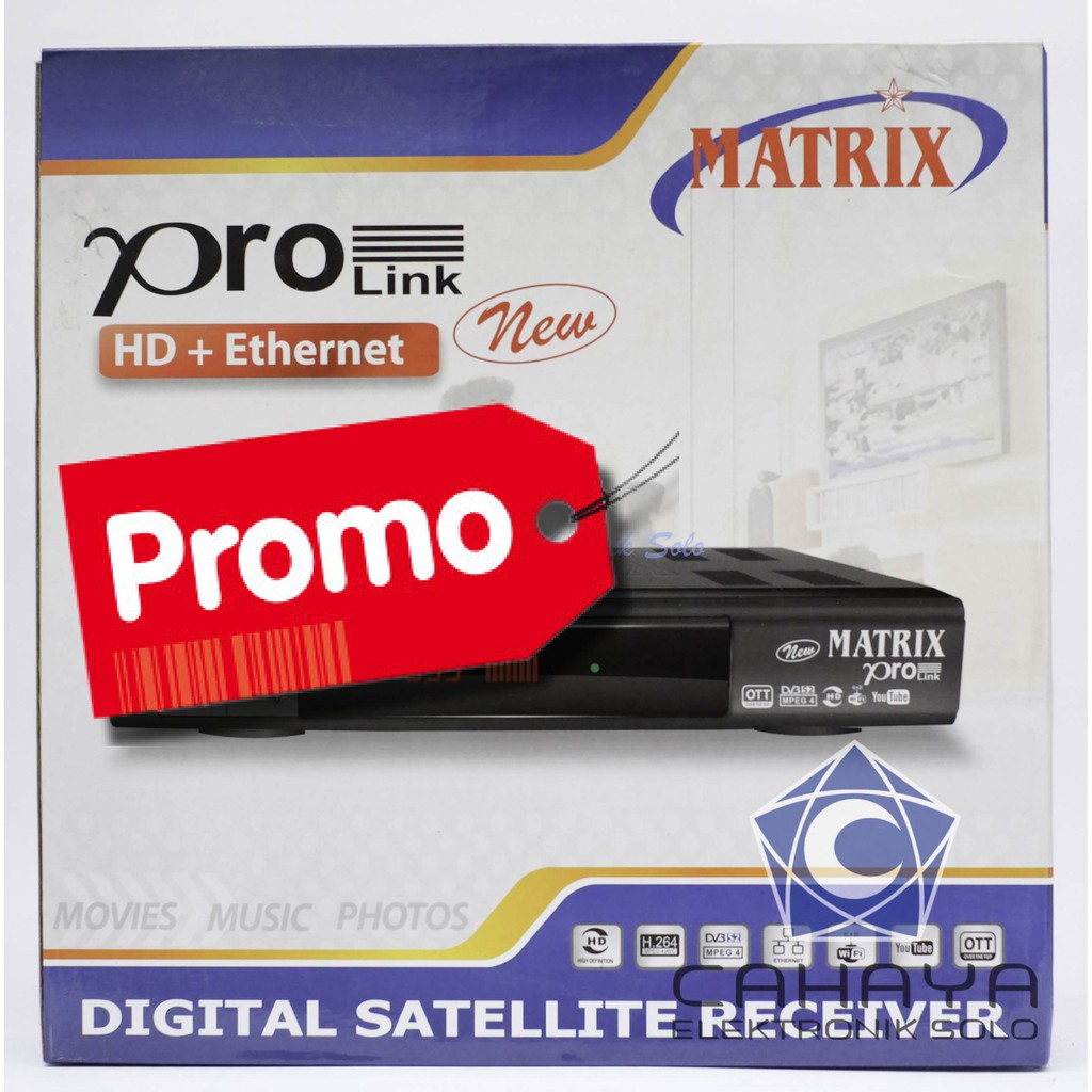 Jual Receiver TV Matrix ProLink HD Ethernet Pro Link Parabola Decoder ...