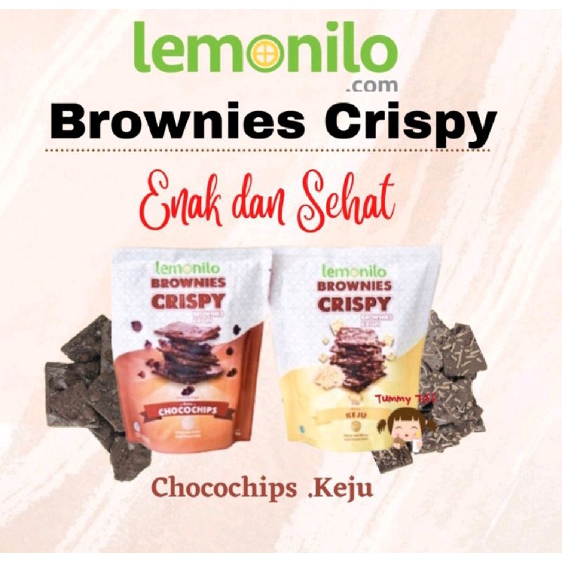 Jual LEMONILO BROWNIES CRISPY COKLAT/KEJU 40GR | Shopee Indonesia