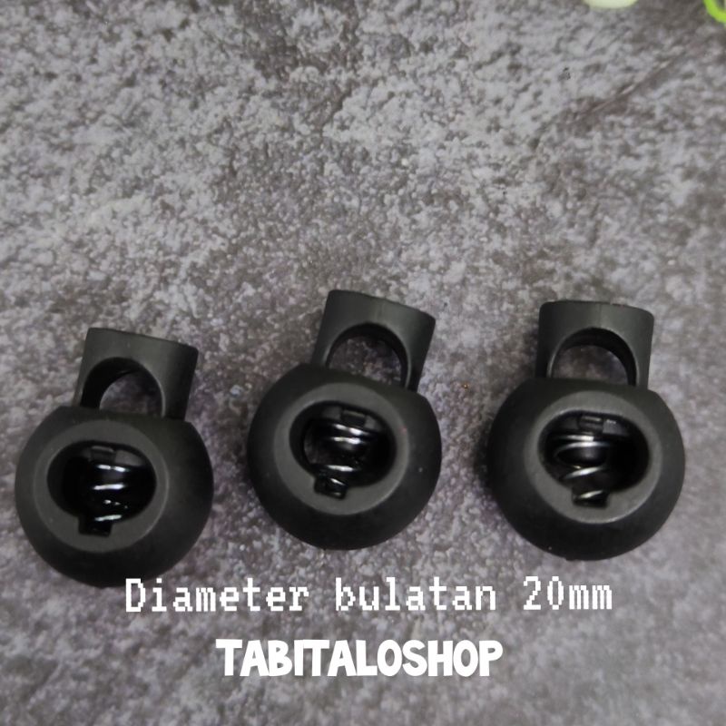 Jual 1pcs Stopper Bulat 20mm / Stoper Tali Lubang Besar | Shopee Indonesia