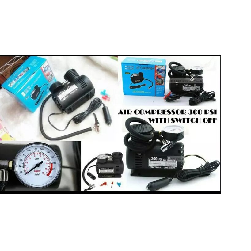 Jual Mini Compressor Elektrik Pompa Ban 300PSI | Shopee Indonesia