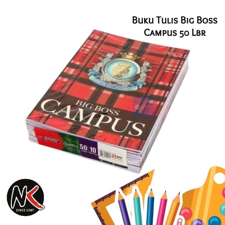 Jual Buku Tulis Big Boss Sidu Sinar Dunia Campus Boxy Maxi Maxy 50