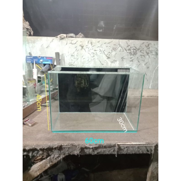 Jual Aquarium laut 60x40x40 full 8mm Shopee Indonesia