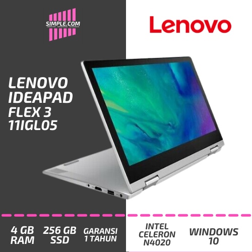 Lenovo IdeaPad Flex 3タッチスクリーン2 in 1ノートパソコン、11.6