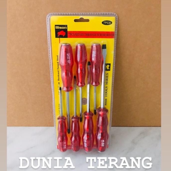 Jual Obeng Set Tembus Bison Pcs Go Through Screwdriver Shopee Indonesia