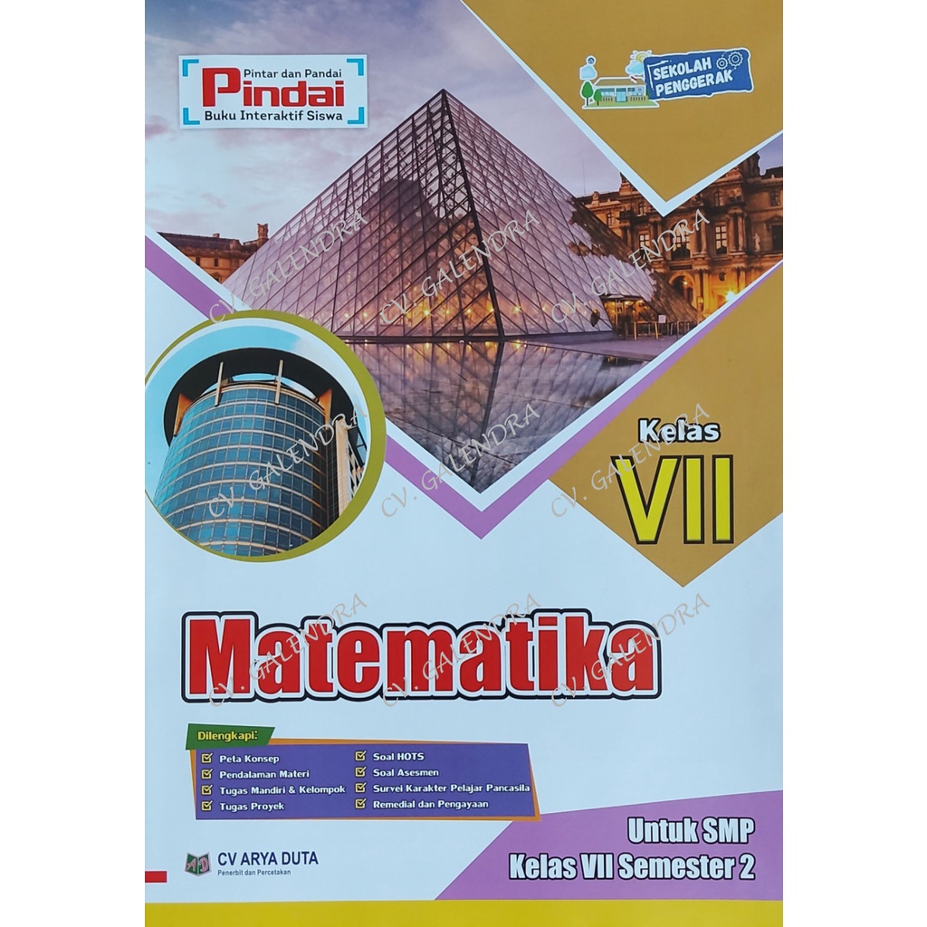 Jual Modul SMP Penggerak Matematika Kls 7 Semester 2 | Shopee Indonesia