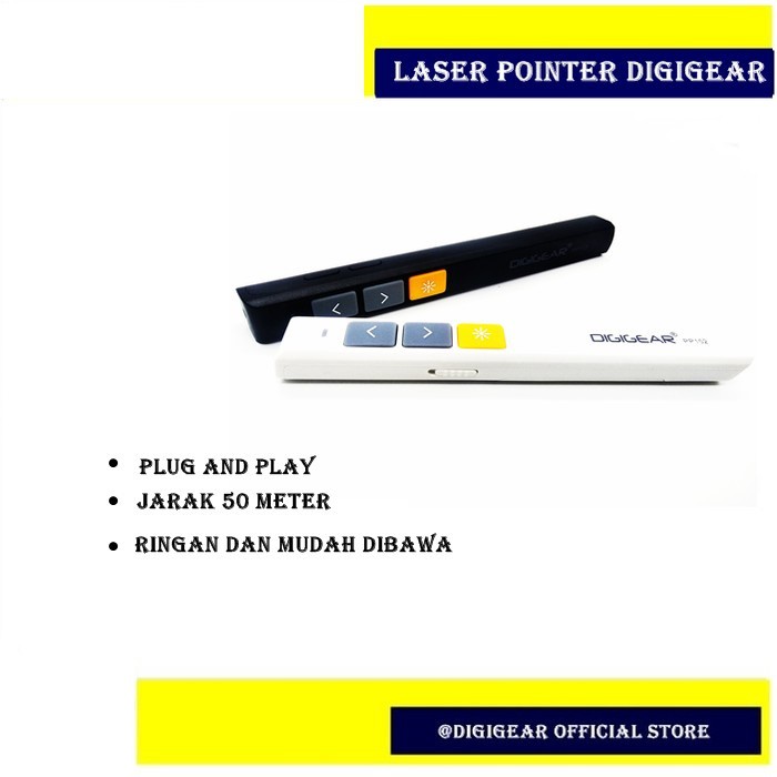 Jual Digigear Wireless Presentation Remote Laser Pointer PP-152 ...