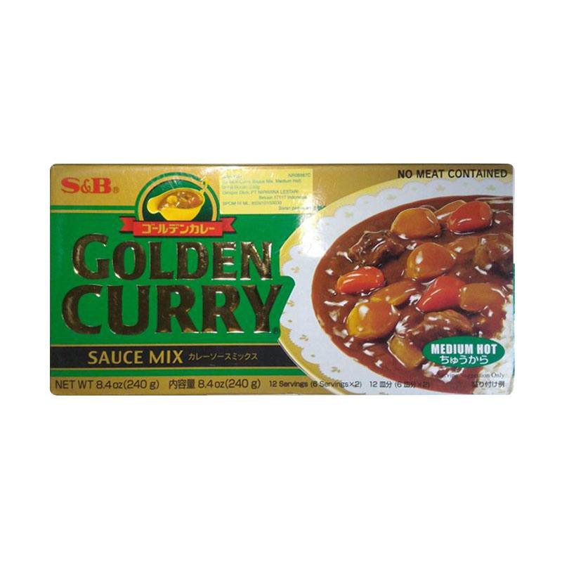 Jual S&B Golden Curry Medium Hot 220 Gram | Shopee Indonesia