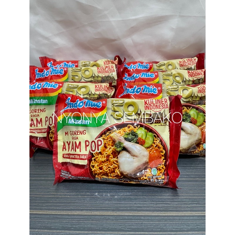 Jual Indomie Mi Goreng Rasa Ayam Pop Khas Sumatera Barat Mie Goreng Ayam Pop Indomie Ayam