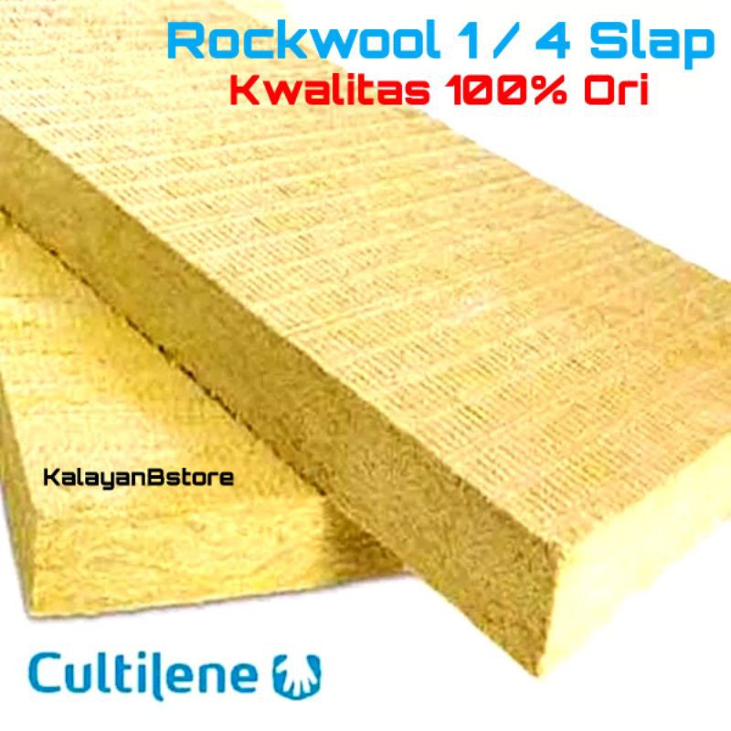 ROCKWOOL CULTILENE PANJANG 25 CM 1/4 SLAP MEDIA TANAM HIDROPONIK