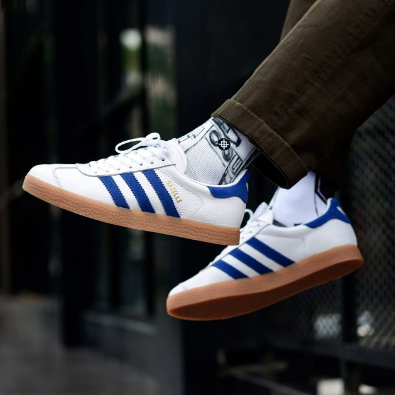 Adidas gazelle shop vintage white blue