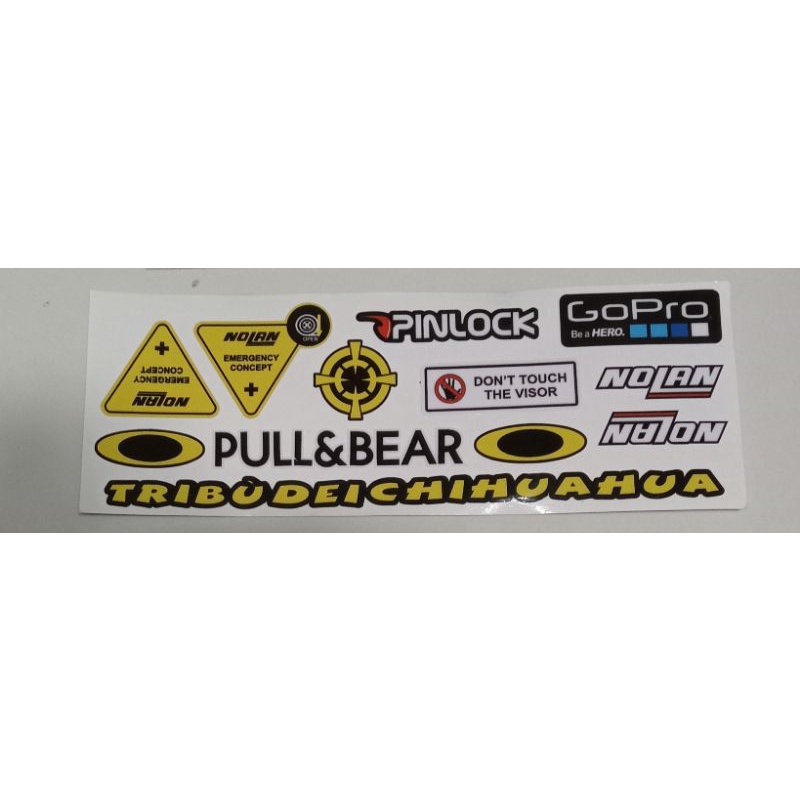 Jual Sticker stiker visor helm Nolan | Shopee Indonesia