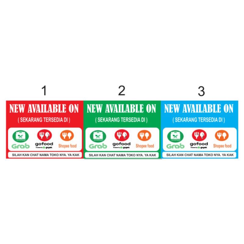 Jual stiker 3 model murmer silahkan di baca deskripsi ( mohon maaf ...