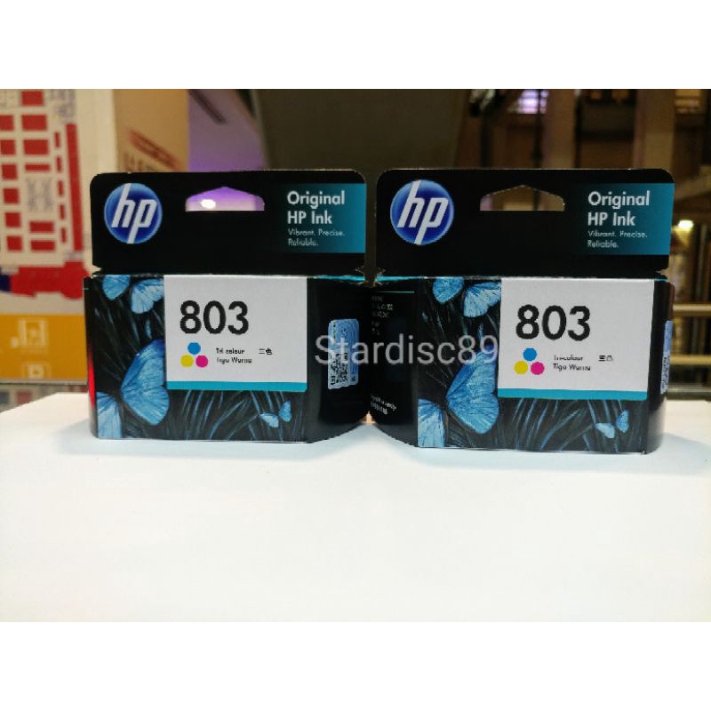 Jual Cartridge HP 803 Tricolor Original Ink Cartridge (F6V20AA
