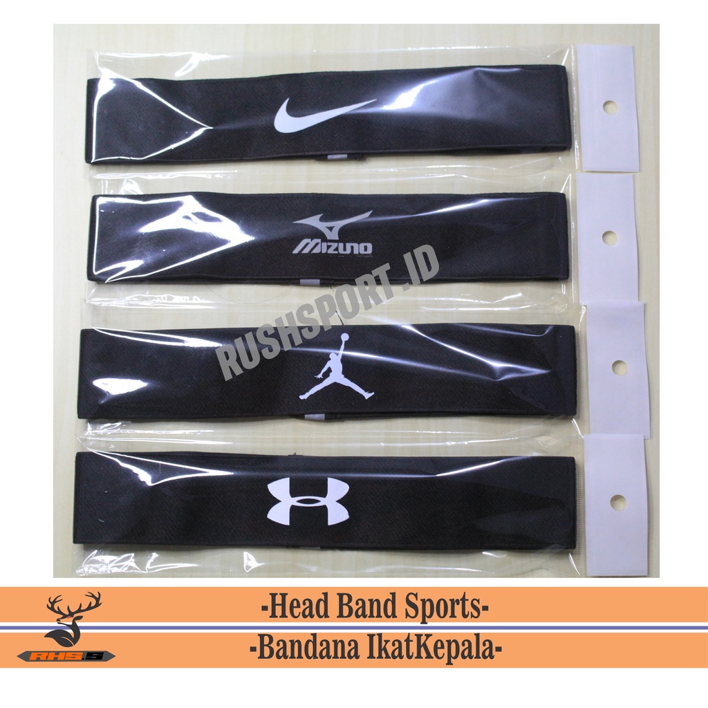 Jual Headband Sport Ikat Kepala Olahraga Pria Hairband Bandana