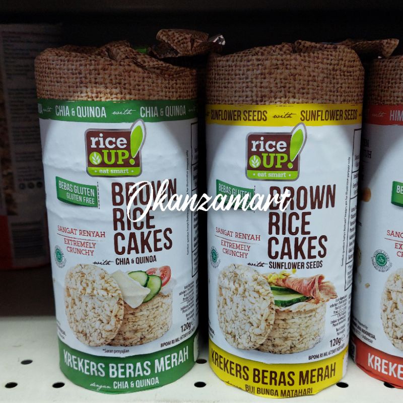 Jual Rice Up Brown Rice Cakes Tiga Varian 120gr Shopee Indonesia