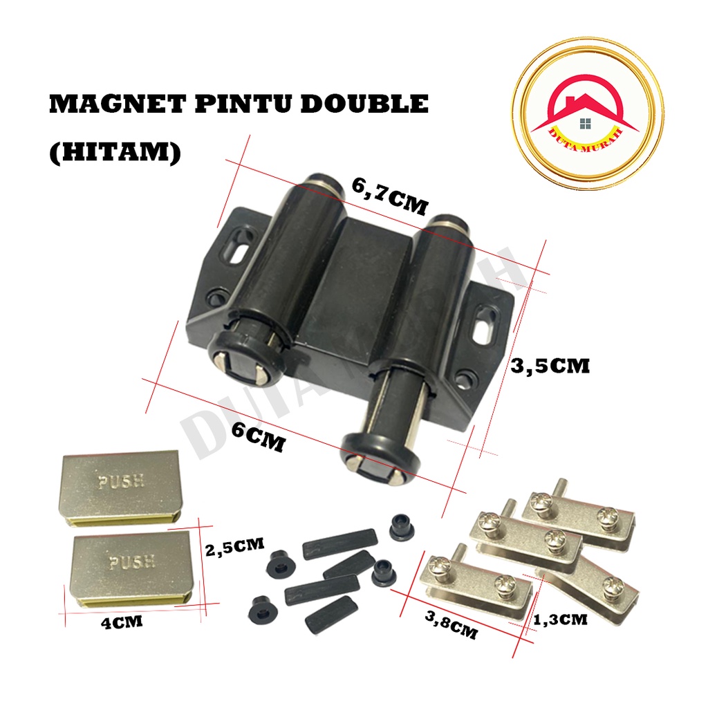 Jual Engsel Kaca Jepit Magnet Double Push Open Pintu Kaca Shopee Indonesia