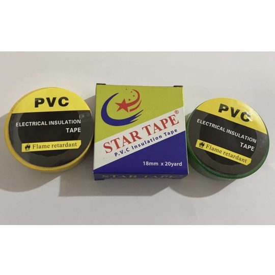 Jual Star Tape Pvc Insluation Tape Isolasi Listrik Lakban Listrik Isolasi Insulasi Mm X