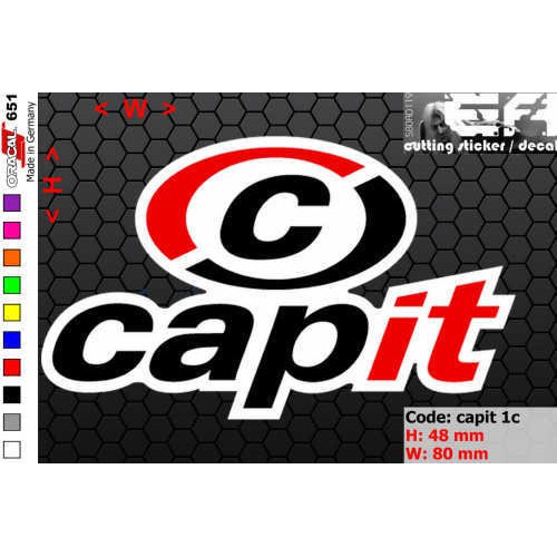 Jual ea cutting sticker / decal Code: capit 1c ( sponsor logo ...