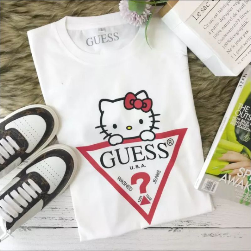 Hello kitty guess t shirt online