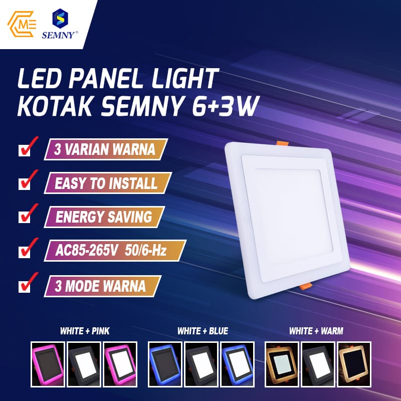 Jual Lampu Downlight Panel Led Segi Indoor Warna W V Sy