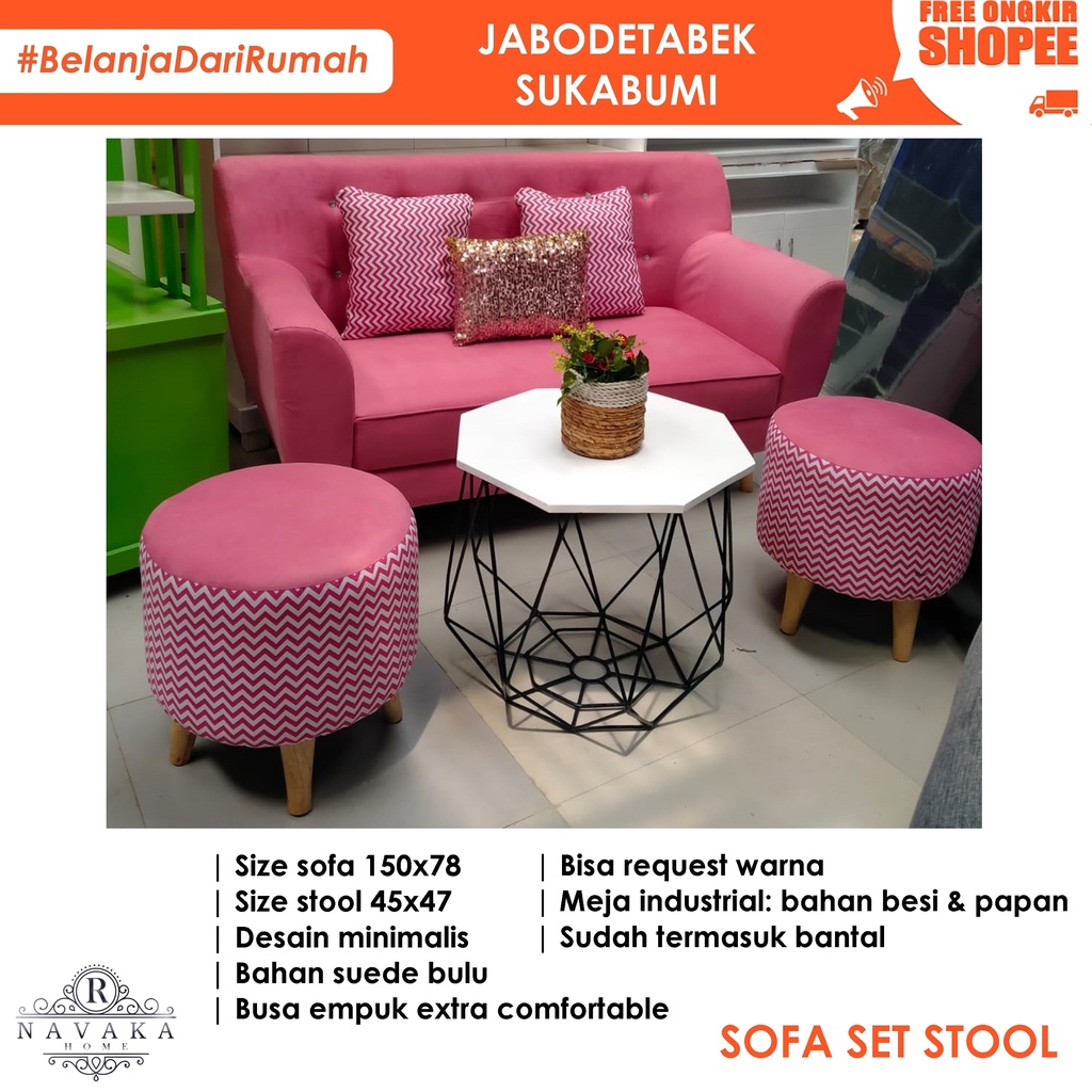 Jual Sofa Set Stool Shopee Indonesia