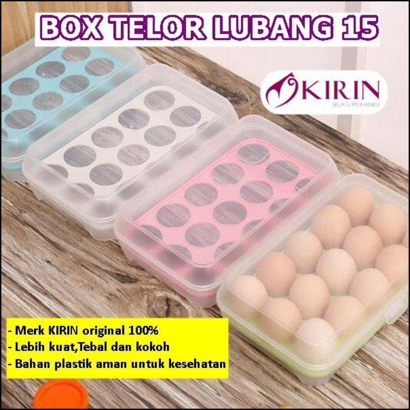 Jual TEMPAT BOX TELUR 15 SEKAT / KOTAK BOX ORGANIZER TELUR / Harga 1BOX