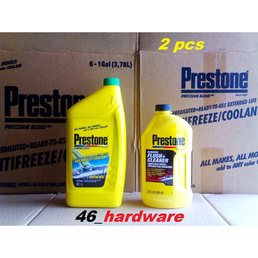 Jual PRESTONE Antifreeze COOLANT 1L AIR RADIATOR PLUS RADIATOR FLUSH