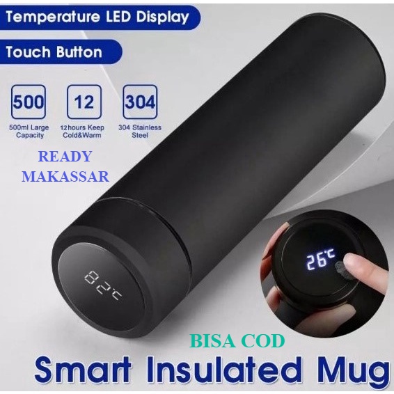 Jual ADA INDIKATOR SUHU LED TEMPERATURE DISPLAY SMART CUP TUMBLER