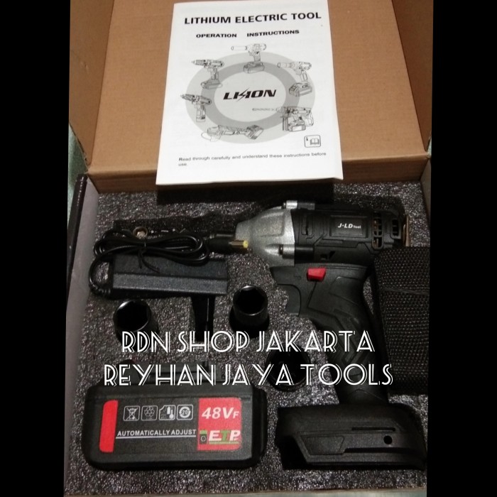 Jual Jld Tools V Buka Baut Cordless Impact Wrench Batrei Shopee Indonesia